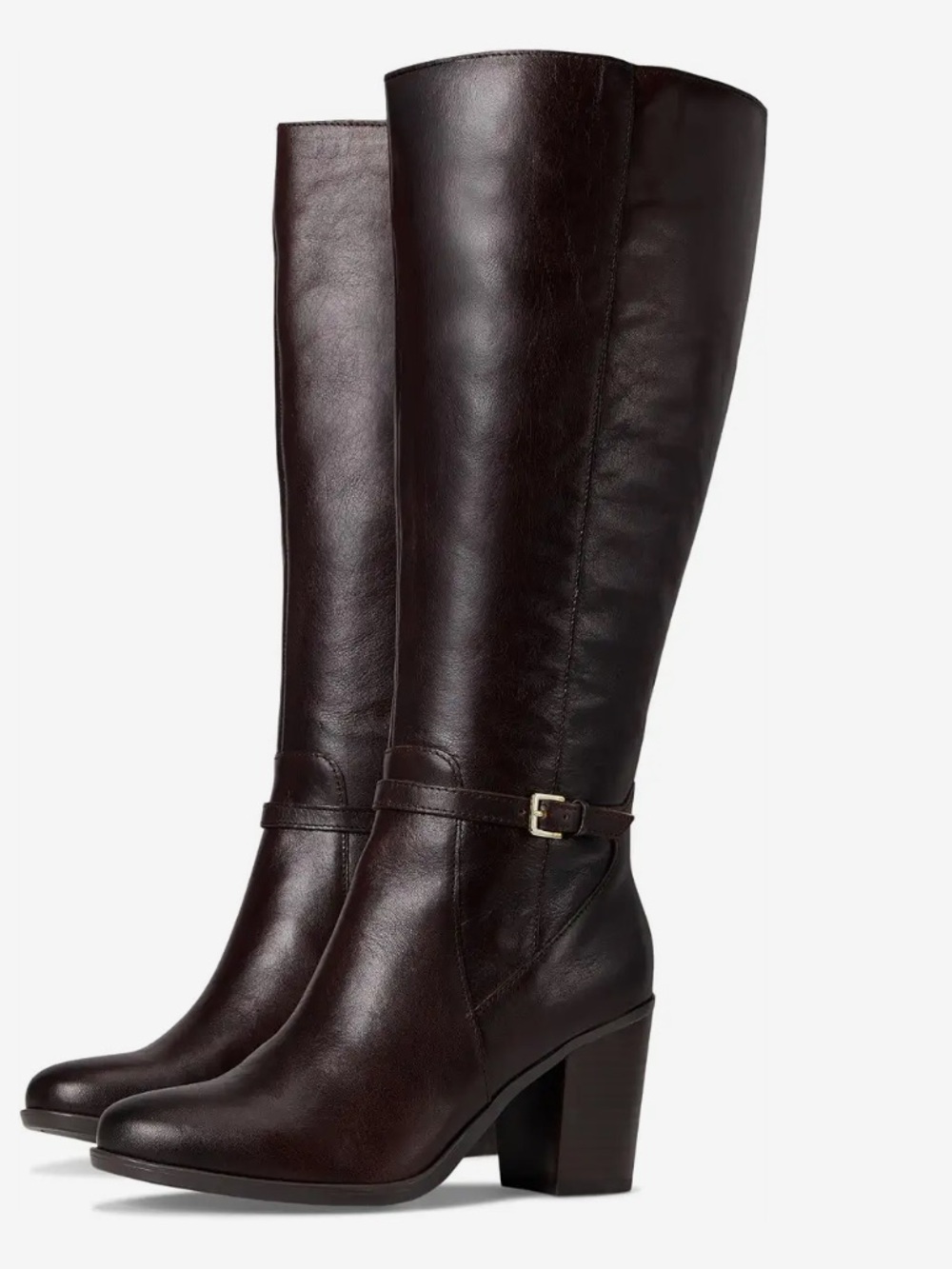 Naturalizer $230.00 Leather Katina wide calf boots size 7.5